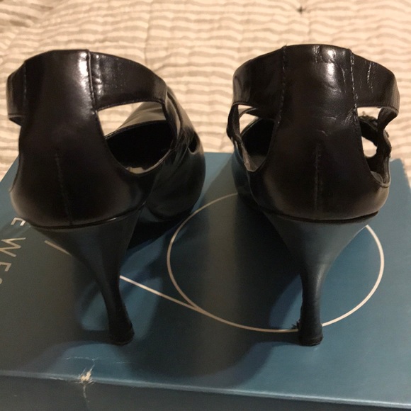 Nine west astericko black leather size 7.5 - Picture 4 of 6
